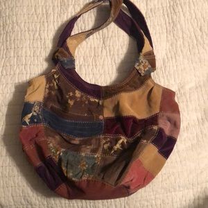 Lucky Brand Patchwork Hobo Bag